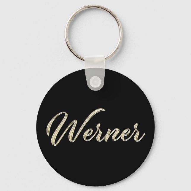 Werner whitegold Button-Schlüsselger Schlüsselanhänger (Vorderseite)