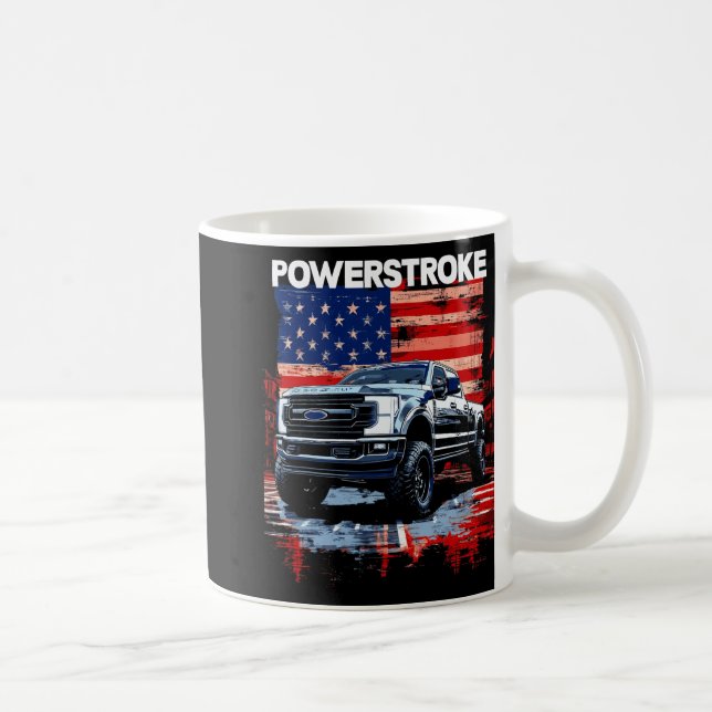Werstroke Single Cab Truck American Flag New Body  Kaffeetasse (Rechts)