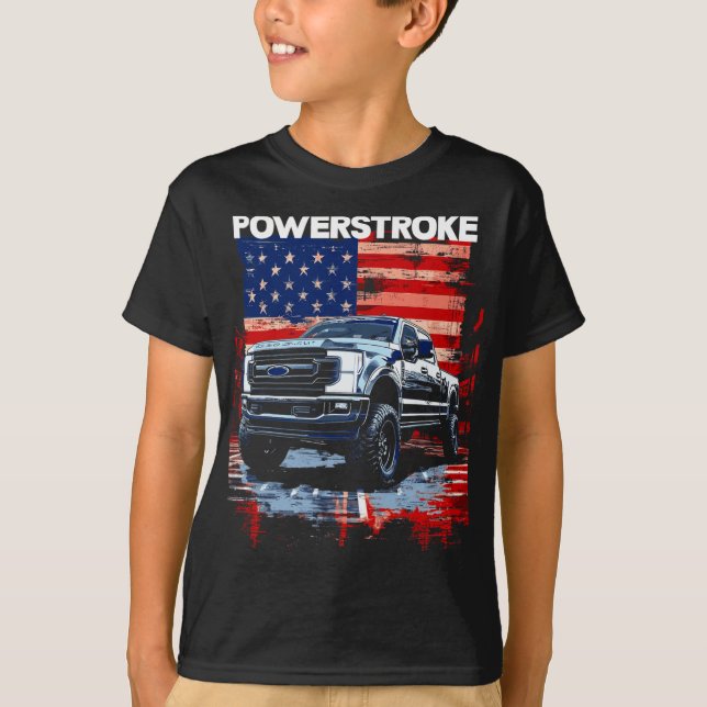 Werstroke Single Cab Truck American Flag New Body  T-Shirt (Vorderseite)