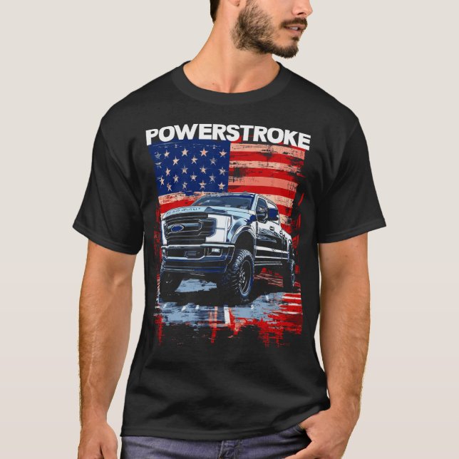 Werstroke Single Cab Truck American Flag New Body  T-Shirt (Vorderseite)
