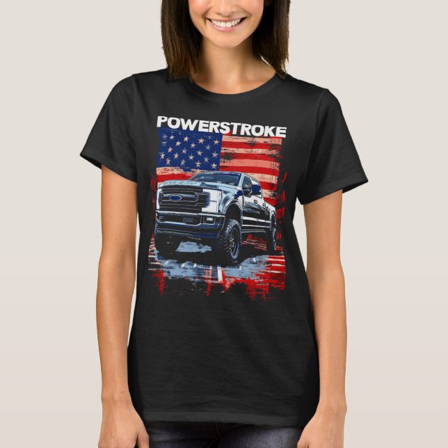 Werstroke Single Cab Truck American Flag New Body  T-Shirt (Vorderseite)