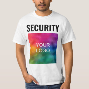 Wert der doppelseitigen Vorlage Mens Security Staf T-Shirt