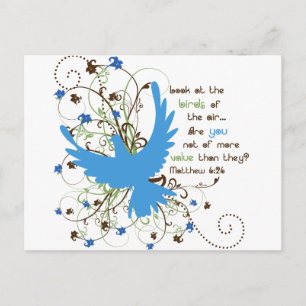 Wert der Vögel Postkarte