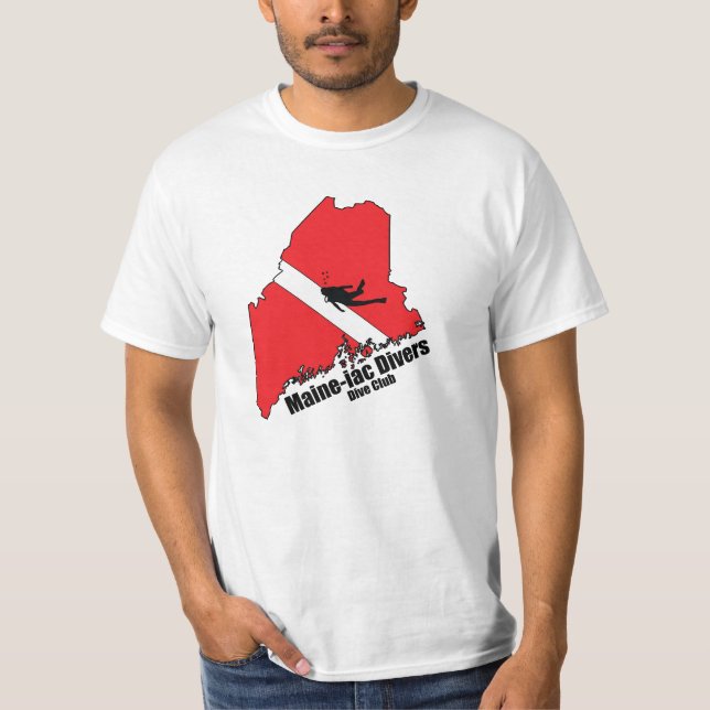 Wert des T - Shirt für Maineiac Divers Silhouette (Vorderseite)