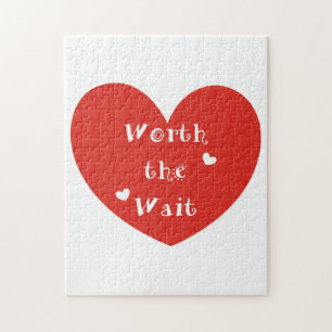 Wert die Wartezeit - Adoption - neues Baby Puzzle