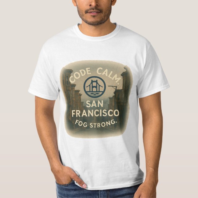 Wert T-Shirt Code Calm. Nebel Strong SF Budget Tec (Vorderseite)
