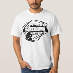 Wertaufzug-Skit-stück Breckenridges Colorado T-Shirt