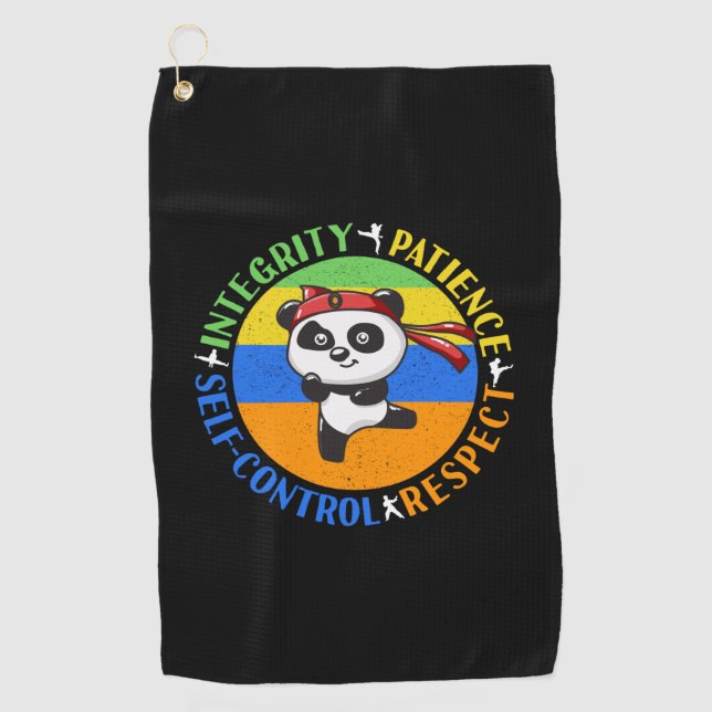 Werte für Kampfkunst - Boys Karate Mindset Golfhandtuch (Vorderseite)