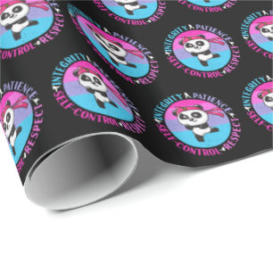 Werte für Kampfkunst - Girly Karate Mindset Geschenkpapier