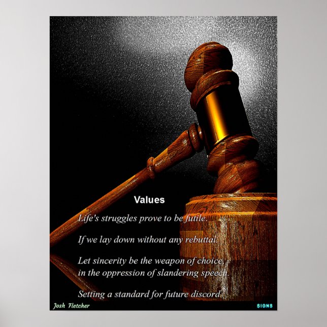 Werte Poster (Vorne)