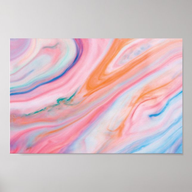 Wertepapier für Farbmarmor (Matte) Poster (Vorne)