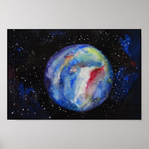 Werteplakatpapier (Matte) Planet Poster