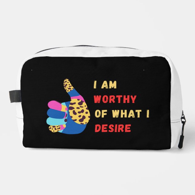 Wertiger Druckknopf Nähtasche Waschbeutel (Vorderseite)
