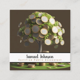 Wertpapierbroker-CPA des Verwalters von Investment Quadratische Visitenkarte