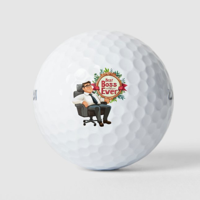 Wertschätzung des Boss Day Mitarbeiters Golfball (Vorderseite)