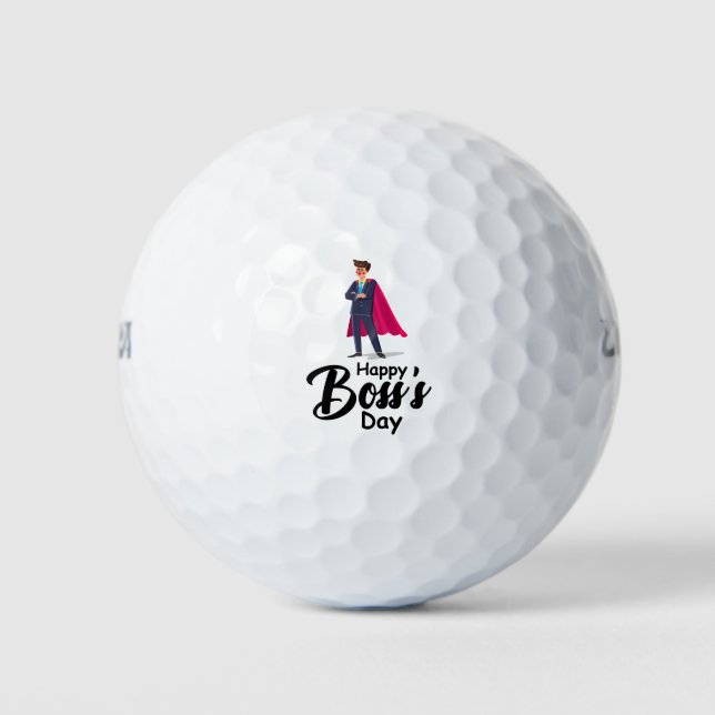 Wertschätzung des Boss Day Mitarbeiters Golfball (Vorderseite)
