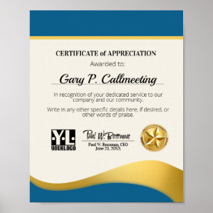 Wertschätzung ehrenamtlicher Mitarbeiterpos Poster