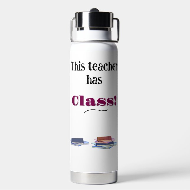 Wertschätzung für personalisierte Lehrer Trinkflasche (Hinten)