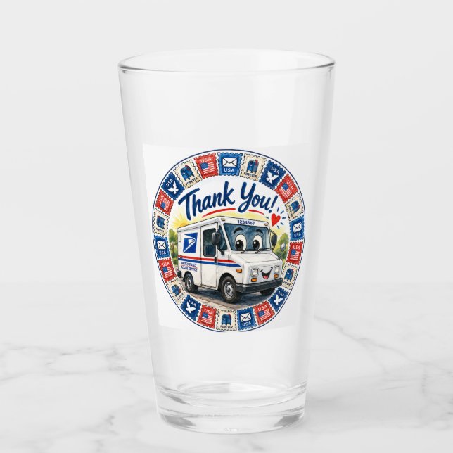 Wertschätzung für Postmitarbeiter Glas (Vorderseite)