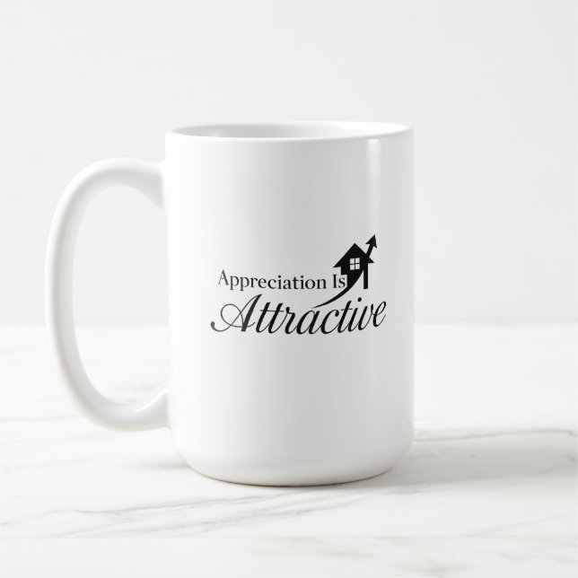 Wertschätzung ist attraktiv groß kaffeetasse (Links)