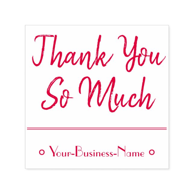 Wertschätzung "Vielen Dank so viel" Permastempel (Design)