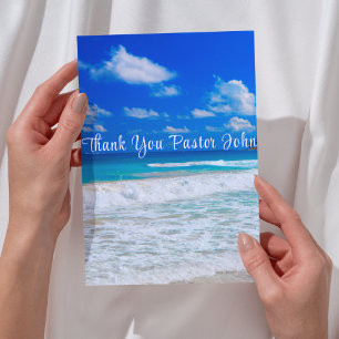 Wertschätzung von "Ocean Blue Waves" Dankeskarte