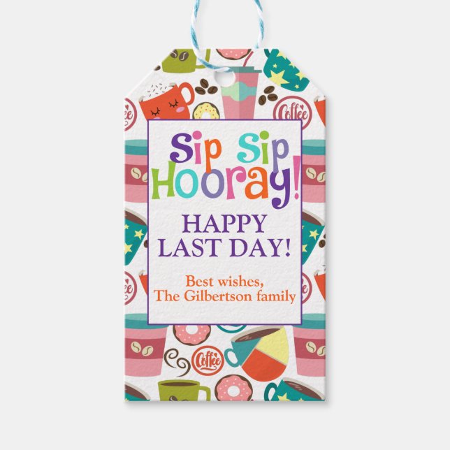 Wertungskaffee Vielen Dank Geschenkanhänger (Vorderseite)