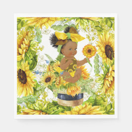 Wertvoll Baby Sunflower Party Goods Serviette