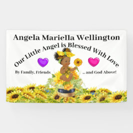 Wertvoll Baby Sunflower Theme Banner