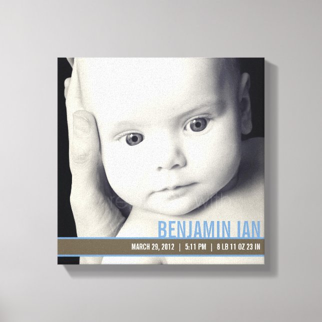 Wertvoll Band Kinderzimmer Leinwand Art - Blue (Vorderseite)