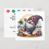 Wertvoll Beach Gnome - Themeneinladung