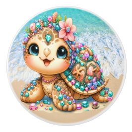 Wertvoll Bling Baby Turtles - Mehr unterwegs - Keramikknauf