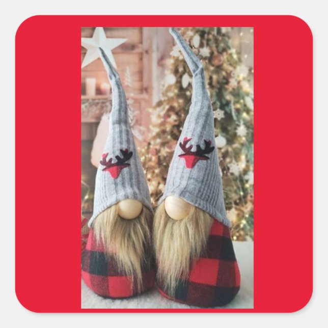 WERTVOLL **CHRISTMAS GNOME" STICKER (Vorderseite)