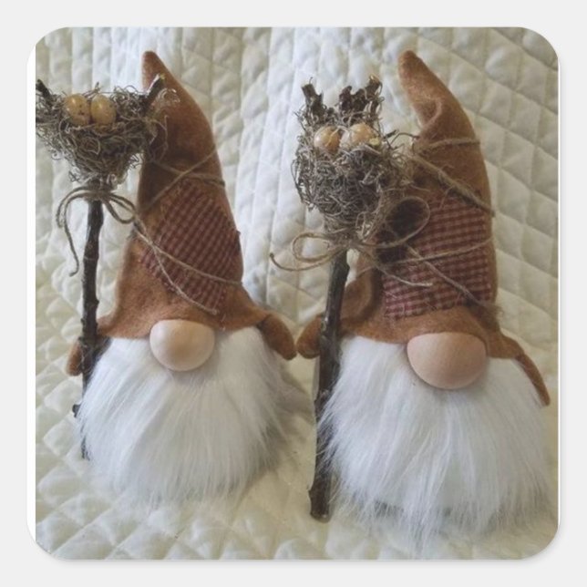 WERTVOLL **CHRISTMAS GNOME" STICKER (Vorderseite)