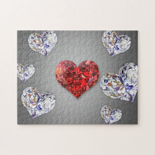 Wertvoll Diamond Elegant Hearts Puzzle