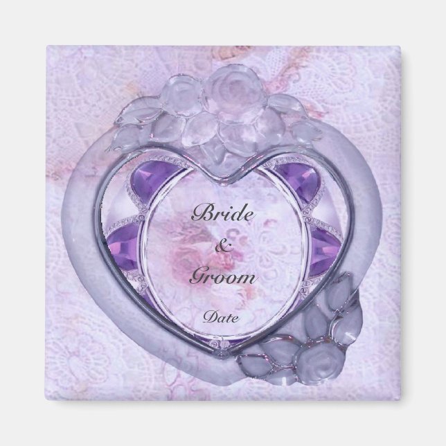Wertvoll Heart Gastgeschenk Hochzeit Magnet (Vorne)