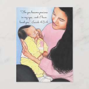 Wertvoll in meiner Eyes~Mama & Baby Postcard Postkarte