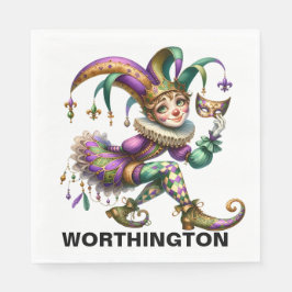 Wertvoll Jester Masquerade Theme Serviette