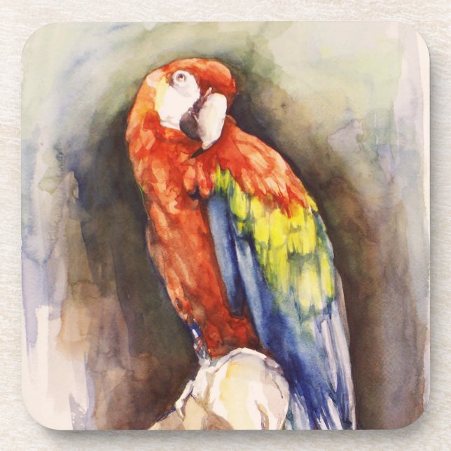 Wertvoll Parrot Cork Untersetzer (Vorderseite)