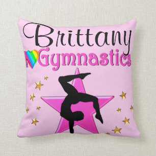 WERTVOLL PINK PERSONALISIERT GYMNASTICS PILLOW KISSEN