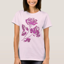 Wertvoll rosa Rose T - Shirt