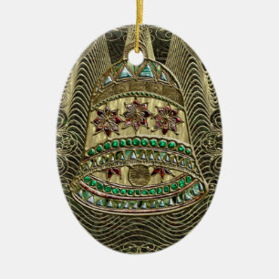 Wertvolle Bell Keramik Ornament