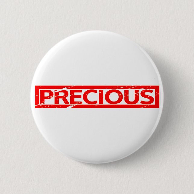 Wertvolle Briefmarke Button (Vorderseite)