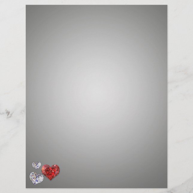 Wertvolle Elegant Diamond Hearts (Vorderseite)