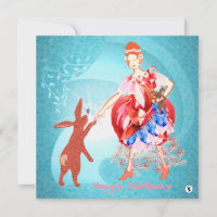 Wertvolle Freundschafts-Hare Princess-Karte