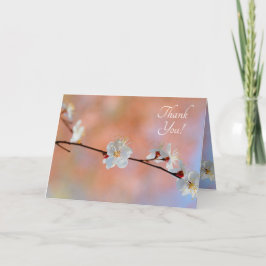 Wertvolle japanische Apricot-Blume Dankeskarte