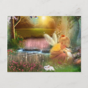 Wertvolle kleine Momente Fairy Kiss Postkarte