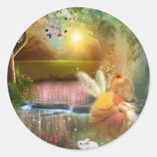 Wertvolle kleine Momente Runder Aufkleber