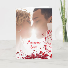 Wertvolle Liebe - Rose - Kissenpaar Dankeskarte