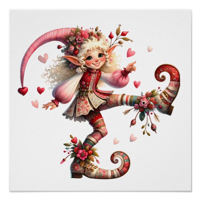 Wertvolle Liebe - Thema "Valentine Elf" Poster (Vorderseite)